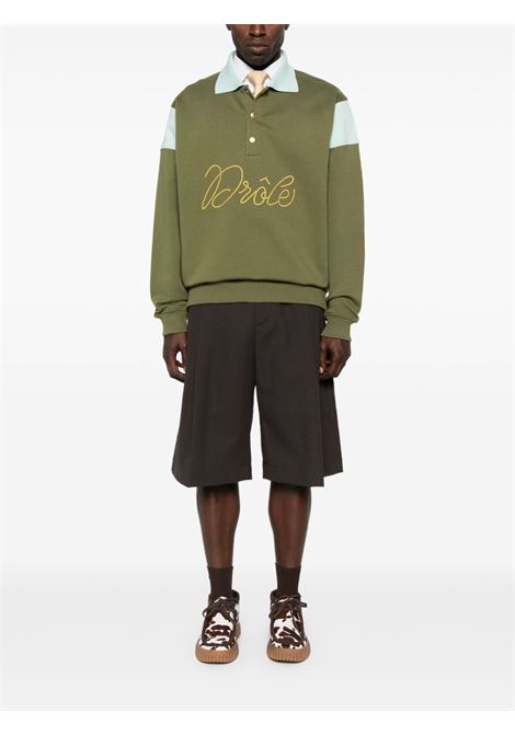 Polo a maniche lunghe in verde Drole de monsieur - uomo DROLE DE MONSIEUR | PL154CO127LKK